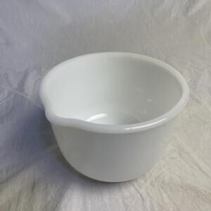 Sunbeam Mixmaster White Milk Glass Small Glasbake Mixing Bowl 2 Qt Vintage